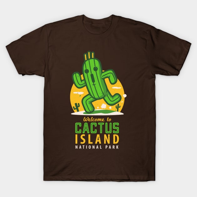 Welcome to Cactus Island T-Shirt by oktobear